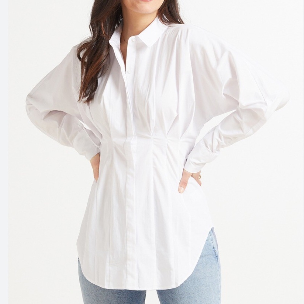 Good American Dart poplin shirt